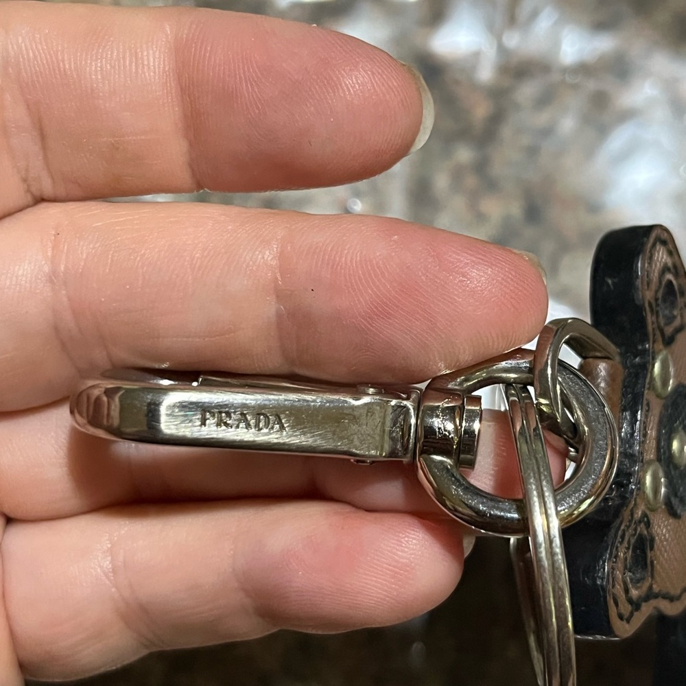 Prada Bear Leather Brown and Pink Bag Charm - Picture 4 of 4